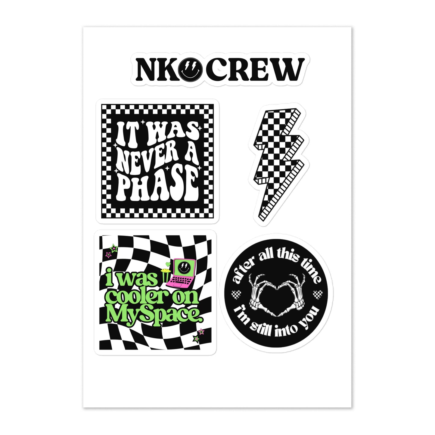 NKO Crew Sticker sheet