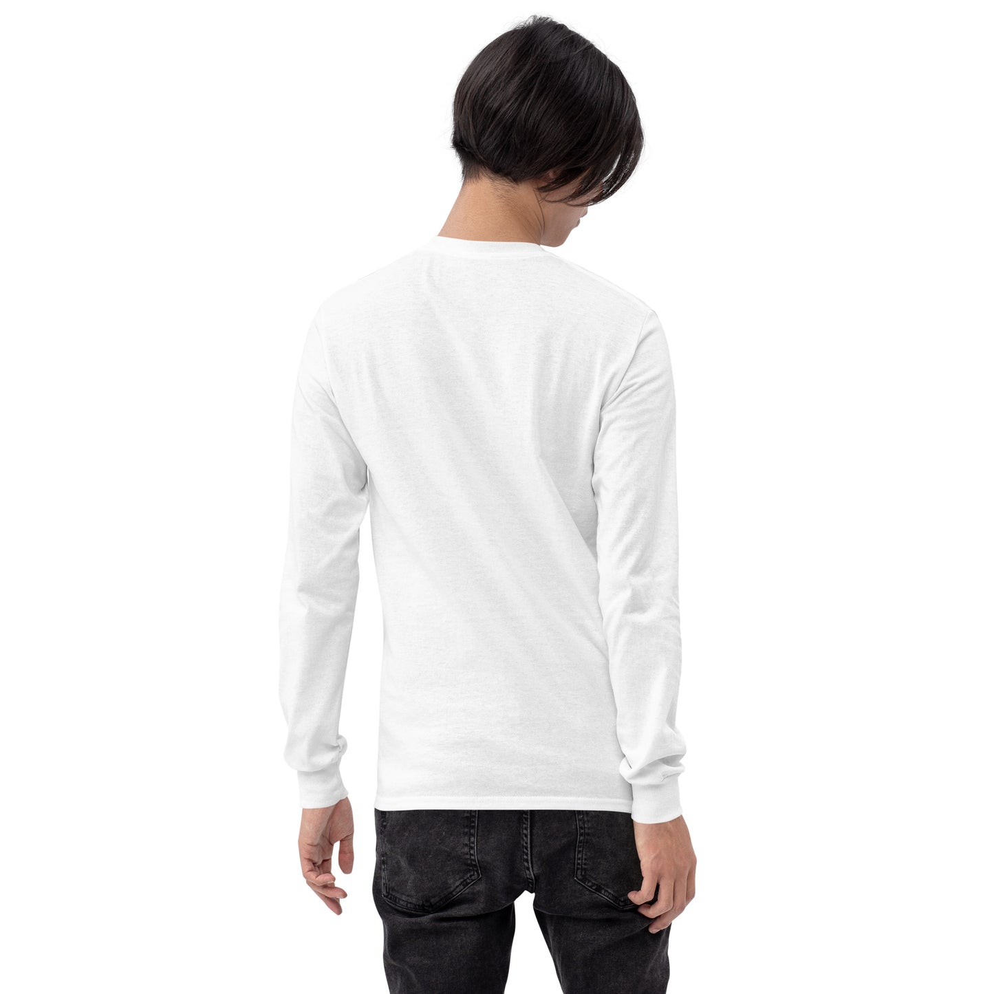 NKO Crew (No Back) White Men’s Long Sleeve Shirt